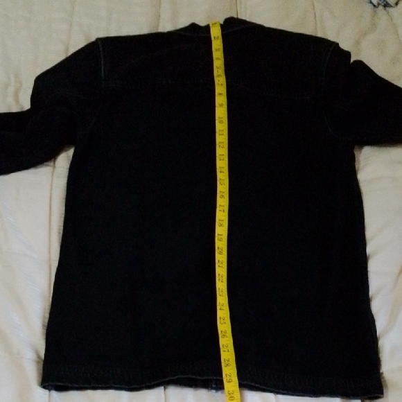 Aime Leon Dore Black Denim Shirt Jacket Mens Size Small - Picture 7 of 7